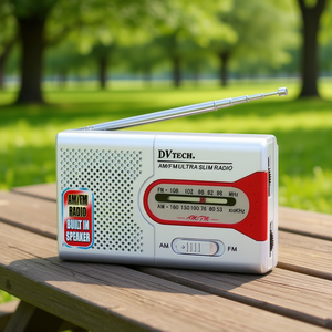 วิทยุ Dvtech Am Fm Ultra Slim พร้อมลำโพงในตัวแบบพกพา - Product Image 3
