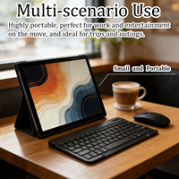 Nouvelle tablette 2-en-1 de 10,1 pouces, Octa Core MTK Android 12, écran IPS 1280x800, 3 Go de RAM, 64 Go de ROM, WiFi 5G GSM USB-C, clavier professionnel pour les entreprises
