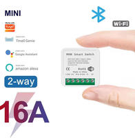 Module d'interrupteur intelligent WiFi mini 16A, contrôle bidirectionnel, relais sans fil, module d'automatisation domestique DIY