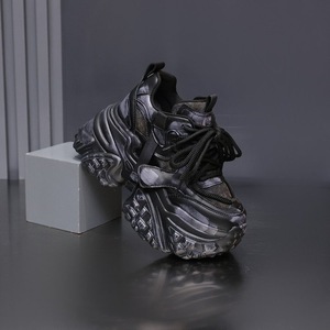 Chaussures compensées épaisses pour femmes, nouvelle collection automne-hiver 2026, hauteur accrue de 10 cm, semelle respirante et légère - Product Image 4