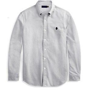 Camicia da Uomo in <span class=keywords><strong>Cotone</strong></span> Oxford <span class=keywords><strong>di</strong></span> Alta Qualità, Lavata, a <span class=keywords><strong>Maniche</strong></span> <span class=keywords><strong>Lunghe</strong></span>, con Colletto Rovesciato, Vendita all'Ingrosso - Product Image 5