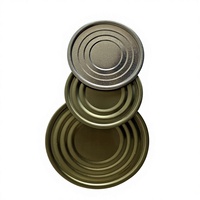 Couvercles inférieurs en métal pour boîtes de conserve alimentaires Silver Snack, modèle anti-déversement à huit points, 202, 52 mm, en fer blanc TFS