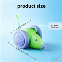 Jouet électrique pour chat avec fonction d'évitement automatique des obstacles et chargement USB. Souris robotique interactive d'intérieur pour chatons