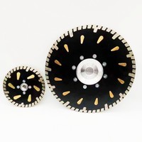 BZT – lame de scie frittée en diamant pour meuleuse d'angle, disque de coupe circulaire pressé à chaud avec bride pour grès, marbre, porcelaine