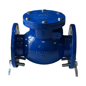 H74H-16C PN16 DN100 wcb thép carbon mặt bích cuối cấu trúc an toàn thủ công nước cao GB/T 12236 van kiểm tra xoay tiêu chuẩn - Product Image 2