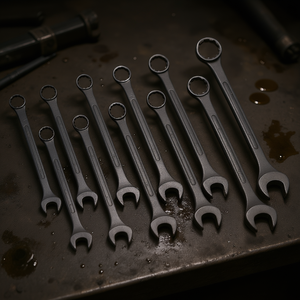 Juego de llaves combinadas de grado industrial de 34 a 50 mm, métricas, con revestimiento de níquel, herramientas manuales - Product Image 2