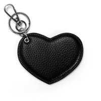 Porte-clés fantaisie personnalisé avec Logo, porte-clés créatif en cuir véritable en forme de cœur, porte-clés Souvenir de mariage