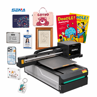 Impresora plana de inyección de tinta UV A1 A2, boquilla Epson Dual 60*90cm, barniz LED de 6 colores para camisetas personalizadas, zapatos, funda de teléfono de madera, vidrio, PVC