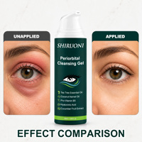 Gel Nettoyant Apaisant pour les Yeux à l'Huile d'Arbre à Thé, Vitamine B5 et Huile de Coco – Soin Profond des Paupières – Vente en Gros