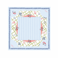 Tapis de Mahjong Preppy Coquette avec règles de Charleston - Housse de table de jeu antidérapante