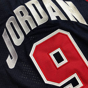 بالجملة فريق حلم الرجال 9 قمصان كرة السلة المطرزة تنفس شبكة التجفيف السريع العرق نقل زائد الحجم المطبوعة - Product Image 6