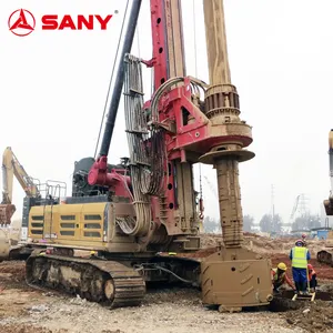 SANY SR305S sondaj kulesi 40m kaya kazık sürücü Rig döner çekiç mayın hidrolik sondaj kulesi