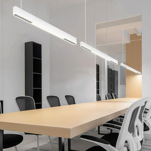 Modern Commercial Office Hanging <b>Light</b> Linear Anti-glare Grille <b>Light</b> Aluminum 45W Led Linear Pendant <b>Light</b> Suspended Lamp - Product Image 6