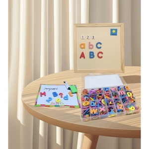 <span class=keywords><strong>Caballete</strong></span> de Madera para Niños con <span class=keywords><strong>Pizarra</strong></span> Magnética y <span class=keywords><strong>Pizarra</strong></span> Blanca, Seguro para el Juego Familiar - Product Image 2