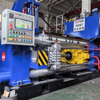 Presse d'extrusion d'aluminium automatique TYP850/1100T/5 pouces pour la fabrication de profilés de fenêtres et de portes en aluminium avec moteur servo