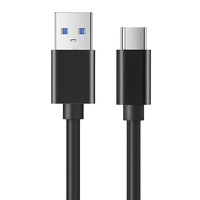 Cable de Datos USB 3.0 Tipo-C a Tipo-A de Alta Velocidad, Transmisión de 10G, Carga Rápida de 2A, Material de PVC Ecológico, para Teléfono Móvil y Computadora