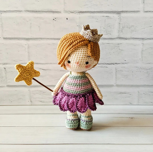 Muñecas Ins superventas de pelo rojo de ganchillo para niñas con falda blanca y negra, lindos regalos para niñas Amigurumi, <span class=keywords><strong>Ojos</strong></span> de seguridad y materiales - Product Image 5