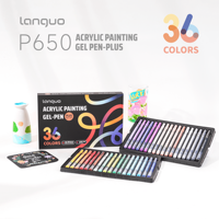 36 stylos gel en peluche mignons en forme d'animaux, stylos fantaisie pour filles, cadeau d'anniversaire ou récompense scolaire, 36 couleurs, en plastique, pointe 1,0 mm, pour journal.