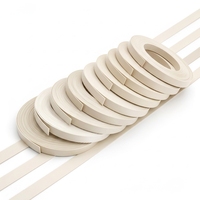 Cintas de Borde de PVC con Diseño de Madera, Blancas, 1mm*22mm, para Muebles y Tableros de Partículas