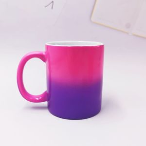 Tasses à café en céramique mate 11 oz de couleur unie, créatives, <span class=keywords><strong>avec</strong></span> poignée et logo personnalisable pour cadeaux promotionnels, résistantes aux hautes températures, vente en gros - Product Image 4