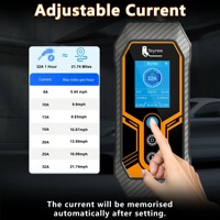 Cargador de Vehículos Eléctricos Feyree de 7kW Tipo 2, Monofásico, 32A, Ajustable, con Control por WiFi y Aplicación, Pantalla LCD, 264V, Portátil, con Adaptador