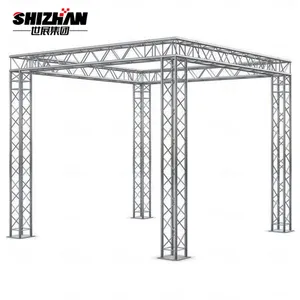 Outdoor concertpodium gebogen dak aluminium truss