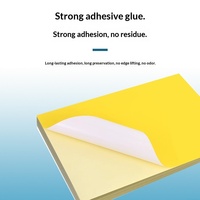 Papier autocollant kraft A4 multicolore, 50 feuilles, étiquettes rectangulaires pour impression laser, emballage
