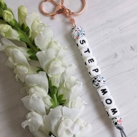 Promotion Perles Lettres Alphabet 12mm en Silicone Gris pour Chaîne de Sucette Bébé DIY Accessoires