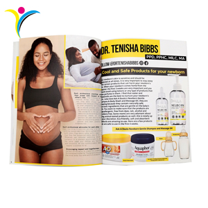 Impression personnalisée en Chine, reliure parfaite en couleur, papier offset, papier d'art, magazine, couverture souple, impression Baby Whisper - Product Image 3