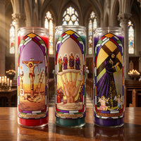 Bougies de prière en verre, Saint spirituel, pas cher