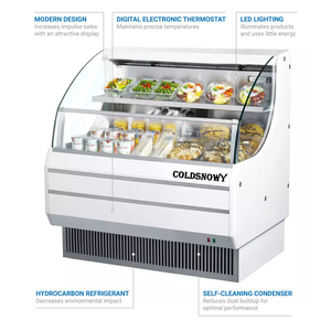 Réfrigérateur commercial double face multi-étagères pour fruits et légumes de supermarché - Product Image 6