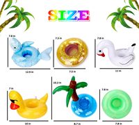 Porte-gobelet gonflable en forme de licorne, flotteurs pour les fêtes et les enfants, jouets gonflables pour la piscine