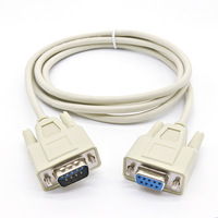 Cable de extensión personalizado DB9 macho a hembra RS232 Cable serie D-Sub de 9 pines con aislamiento de PVC para uso en computadora