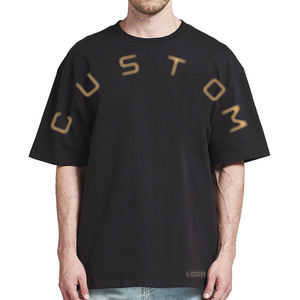 Unisex 100% Cotton Jersey T-Shirt High Quality Acid <b>Wash</b> Oversized Plain Style Custom OEM Brand Casual Blank for Men Women - Product Image 1
