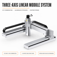 Module linéaire de robot cartésien à 3 axes XYZ en gros avec bras cantilever à engrenages et roulements pour machine de distribution et de gravure laser