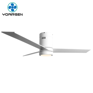 Diseño único Control remoto 3 hojas de goma <span class=keywords><strong>Motor</strong></span> de CC Super silencioso sala de estar Led luces de ventilador de techo - Product Image 1