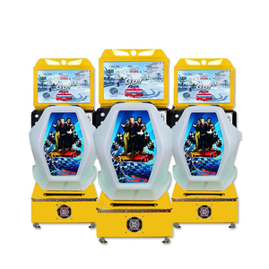 Juego de simulación de coche arcade para niños y niñas, máquina de juego de carreras con moneda, funciona con una conducción electrónica - Product Image 3