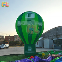 Ballon à air chaud gonflable en Oxford, taille du produit 2m, couleur et logo personnalisables, ventilateur intégré, impression par transfert thermique, dimensions 12ft