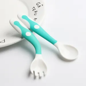 Wholesale Fancy Soft BPA Free Feeding Supplies Non-toxic Personalized PP Bendable Baby Spoon