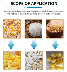 Thép không gỉ Puff Ngô Snack làm máy ép đùn gạo puffing Máy gạo Ngô Puff làm máy để bán - Product Image 5