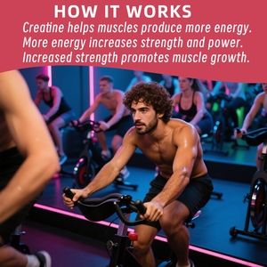 Factory Customization <b>Creatine</b> Monohydrate Gummies Food Supplement Gummy Strawberry Flavor Support Energy Production - Product Image 4