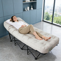 Matelas autogonflant de camping extérieur, lit pliant simple, lit de soutien détachable à double usage