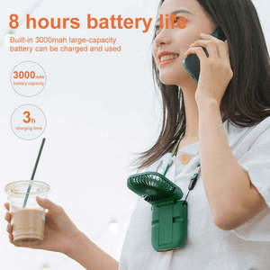 Deal Class A Hand Held <b>Fan</b> Neck <b>Fan</b> Usb Recharging <b>Fan</b> With Logo - Product Image 1