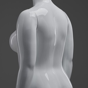 Mannequin femme grande taille or tête d'œuf multicolore électroplaqué brillant grande poitrine Mannequin femme - Product Image 6