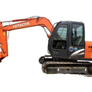 Miniexcavadora HITACHI ZX70 usada, excavadora de 7 toneladas, 1 año de garantía, llave móvil pequeña sobre orugas, incluido el cojinete de engranaje de la bomba del Motor - Product Image 1