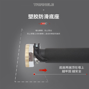 Barra de dominadas Ya Ran para montar en la puerta, de 70-130 cm, de acero, portátil, barra horizontal para entrenamiento en casa, para uso en interiores. - Product Image 2