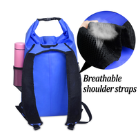 Sac sec de plage en PVC personnalisé pour hommes Sac à dos de sport étanche de grande capacité Sac à dos de randonnée complète