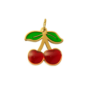 Cherry Charms Zinc Alloy Fruit Shape Pendant For DIY Jewelry Gift Women - Product Image 5