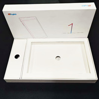 Couvercle de boîtes en papier rigide recyclables CMJN avec logo personnalisé de haute qualité pour le transport informatique Emballage de cadeau de courrier haut de gamme élégant