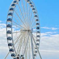Fabricants professionnels de grandes roues de Ferris de Jiangsu Guohui, équipement d'attraction de parc à thème, grande roue géante de 55 mètres à vendre